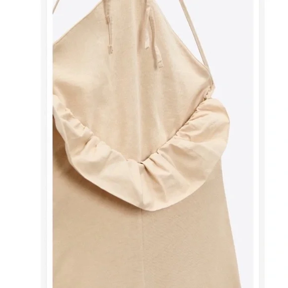 🐚 ZARA TAN BACK TIE JUMPSUIT! - Picture 15 of 16